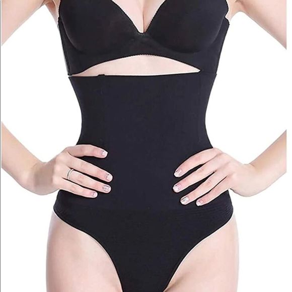 PWRBODY Tummy Control Slimming High Waisted Thong - Picture 1 of 7